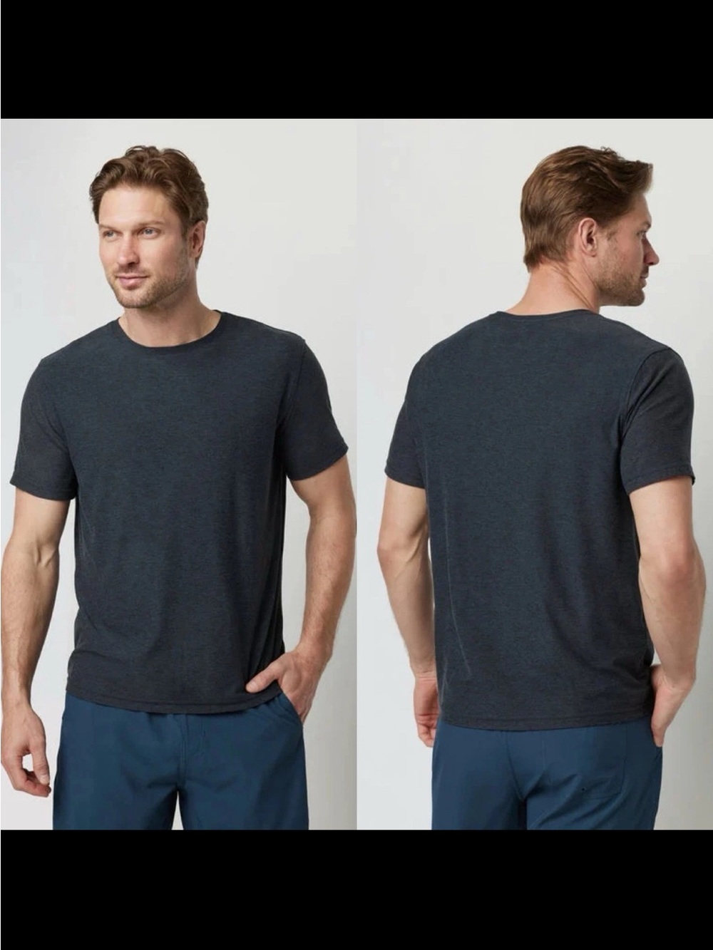 Vuori Strato Tech Tee in Charcoal Heather Size XL NWOT